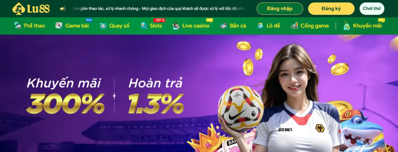 Ưu đãi hấp dẫn và dịch vụ chăm sóc khách hàng 24/7 tại LU88.